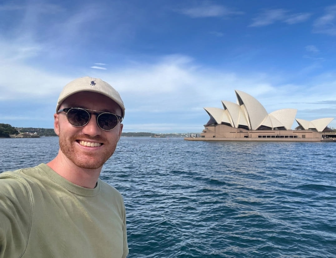 Patrick at the Sydney Opera House
